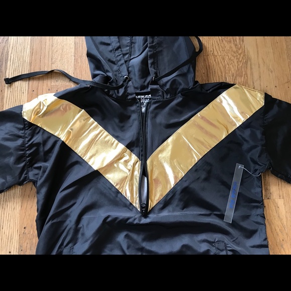 Womens Partial Zip Hoodie Windbreaker - Picture 4 of 7